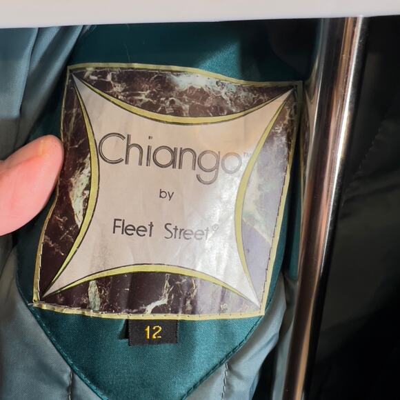 Chiango by Fleet Street Button Raincoat Woman's 12 Removable Insulated Liner 80s - Picture 2 of 16